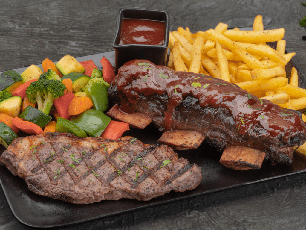 BBQ RIBS & STEAK DUET