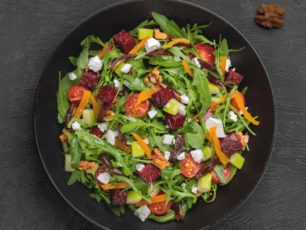 FETA, ROASTED BEETROOT & ARUGULA SALAD