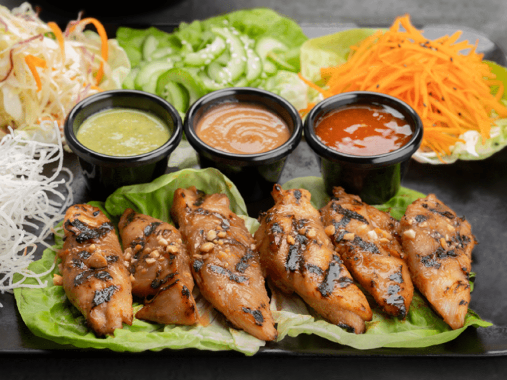 THAI CHICKEN LETTUCE WRAPS